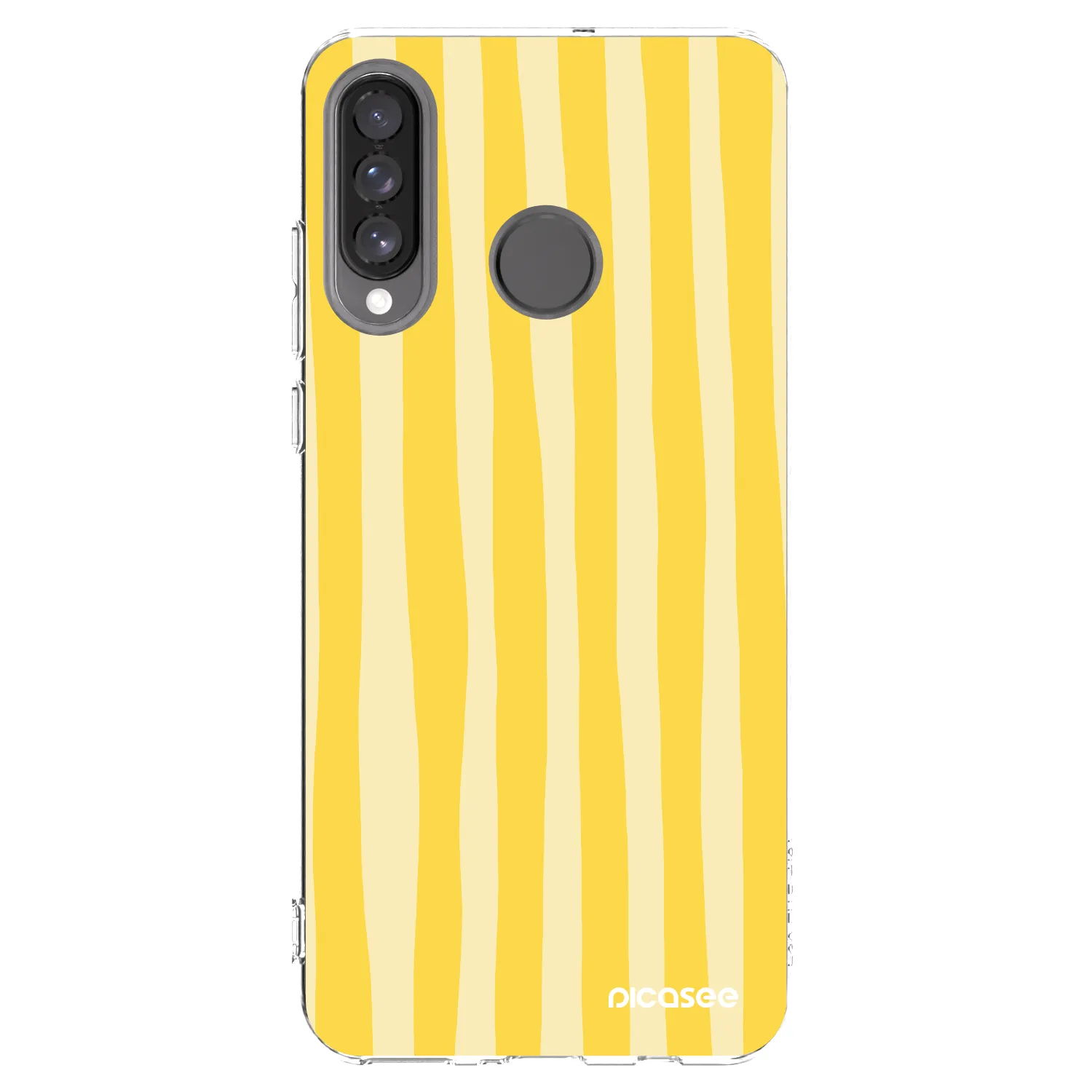 Picasee átlátszó szilikon tok az alábbi mobiltelefonokra Huawei P30 Lite - Lines lemon