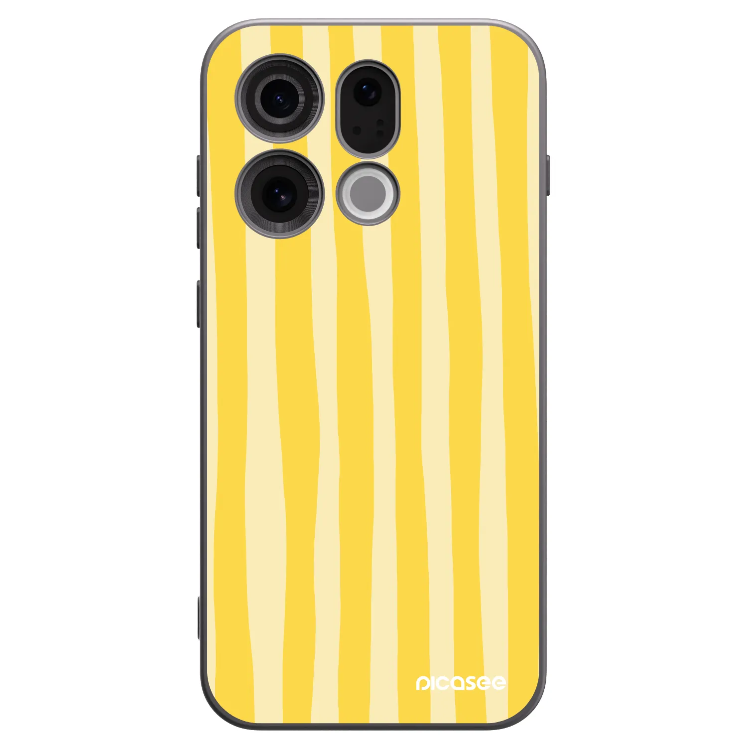 Picasee fekete szilikon tok az alábbi mobiltelefonokra OPPO Find X9 - Lines lemon