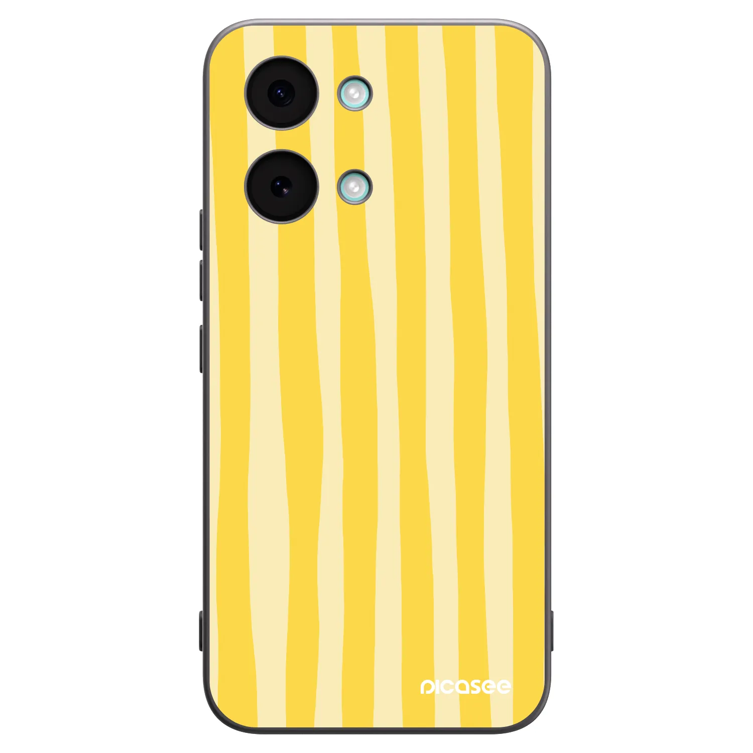 Picasee fekete szilikon tok az alábbi mobiltelefonokra Xiaomi Poco X8 Pro Max - Lines lemon