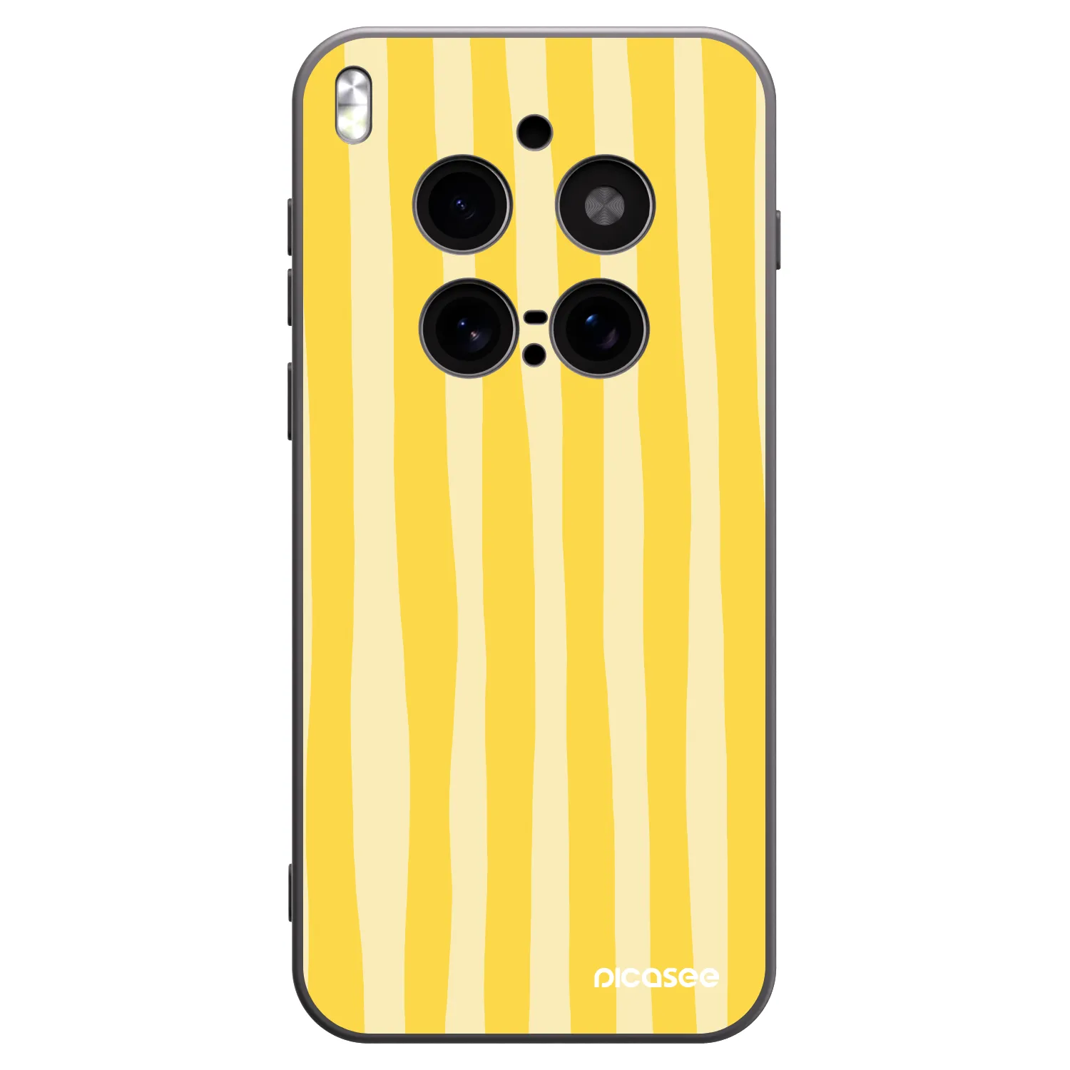 Picasee fekete szilikon tok az alábbi mobiltelefonokra Vivo X300 Pro - Lines lemon