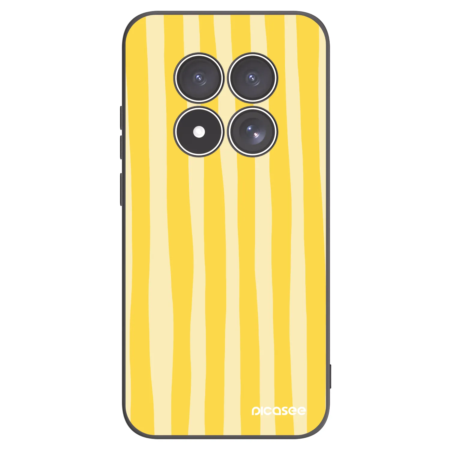 Picasee fekete szilikon tok az alábbi mobiltelefonokra Xiaomi Redmi Note 15 Pro 5G - Lines lemon