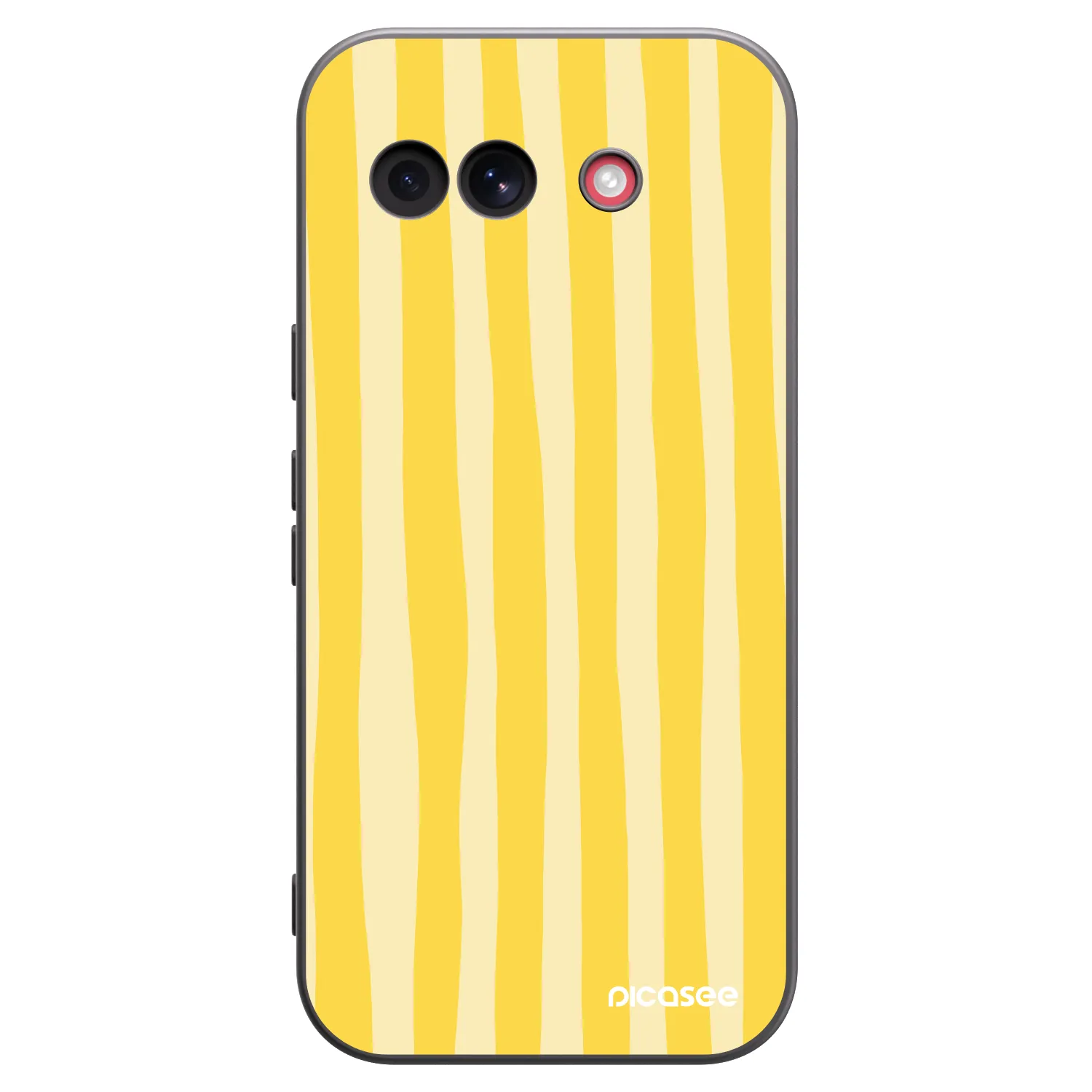 Picasee fekete szilikon tok az alábbi mobiltelefonokra Google Pixel 10a - Lines lemon