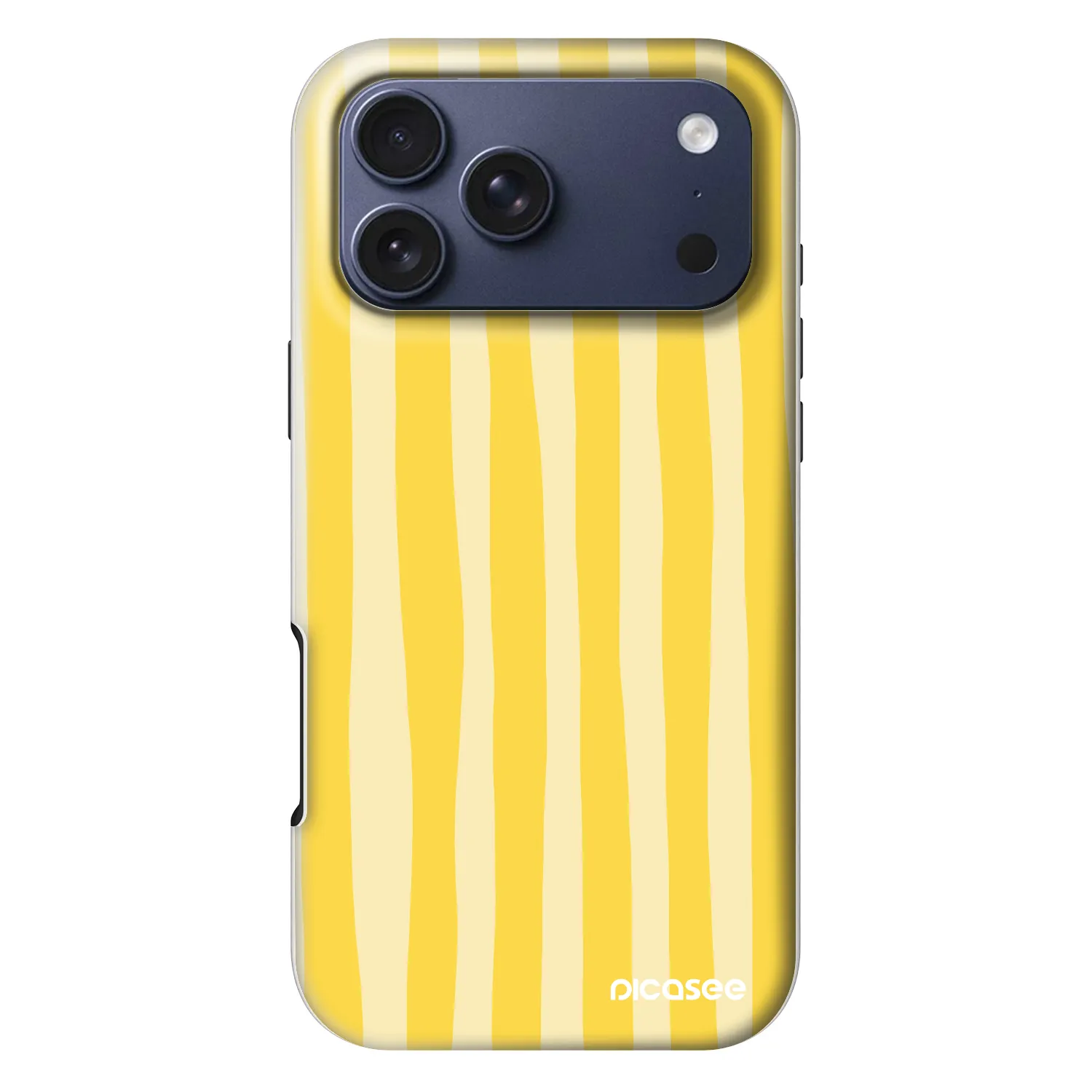 Picasee Fashion Case MagSafe Apple iPhone 18 Pro Max - Lines lemon