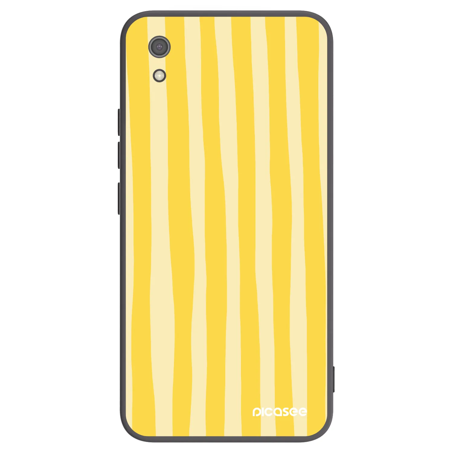 Picasee fekete szilikon tok az alábbi mobiltelefonokra Xiaomi Redmi 7A - Lines lemon