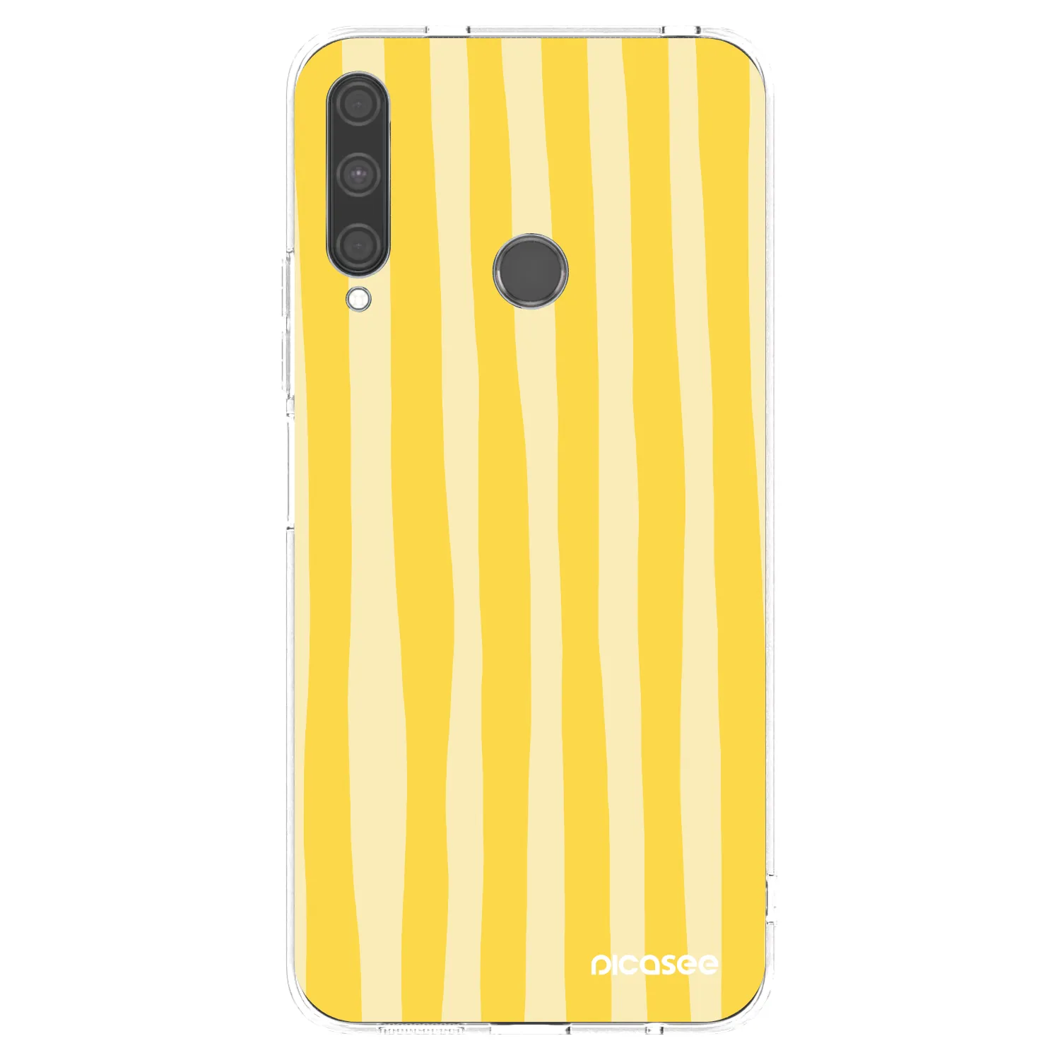 Picasee átlátszó szilikon tok az alábbi mobiltelefonokra Huawei P40 Lite E - Lines lemon