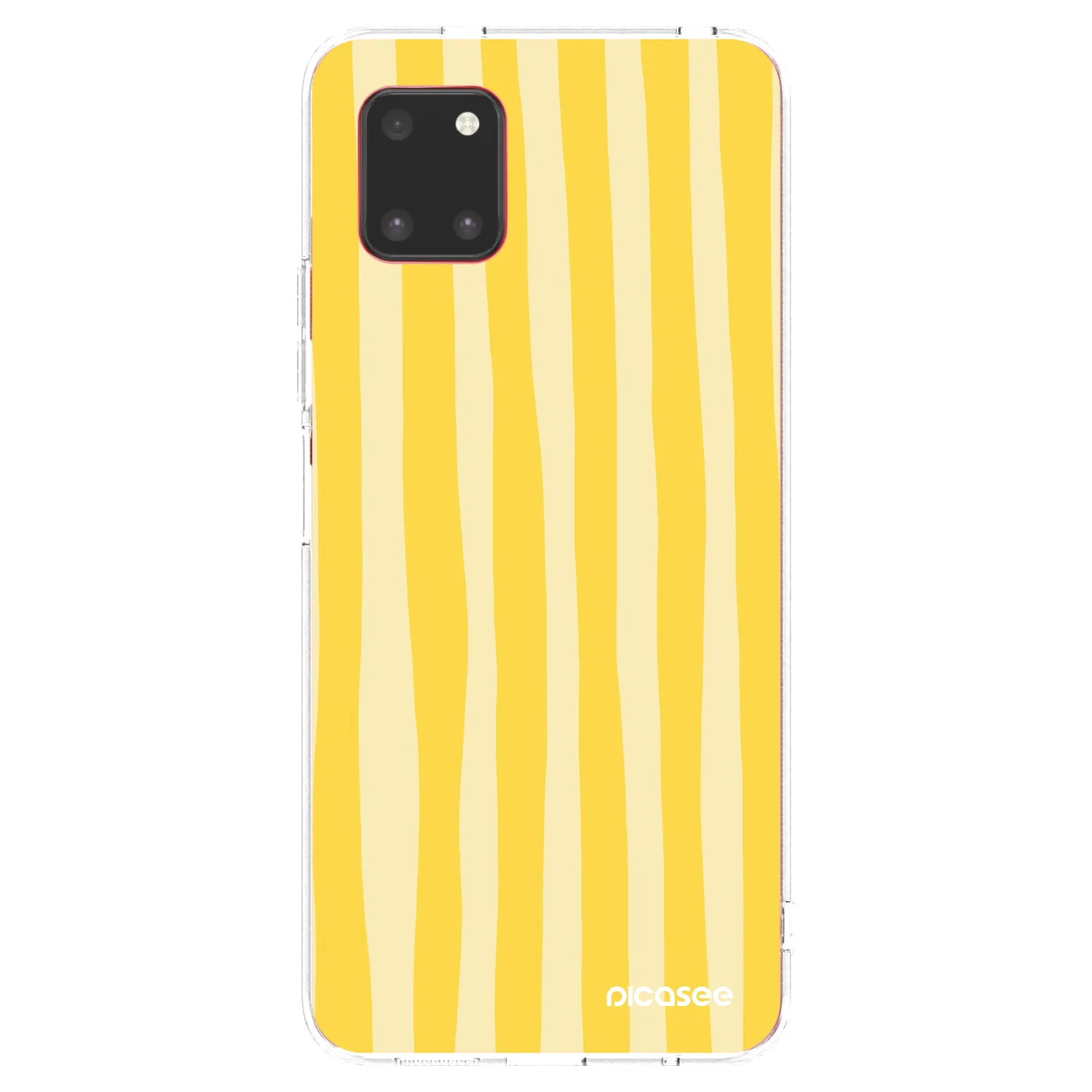 Picasee átlátszó szilikon tok az alábbi mobiltelefonokra Samsung Galaxy Note 10 Lite N770F - Lines lemon