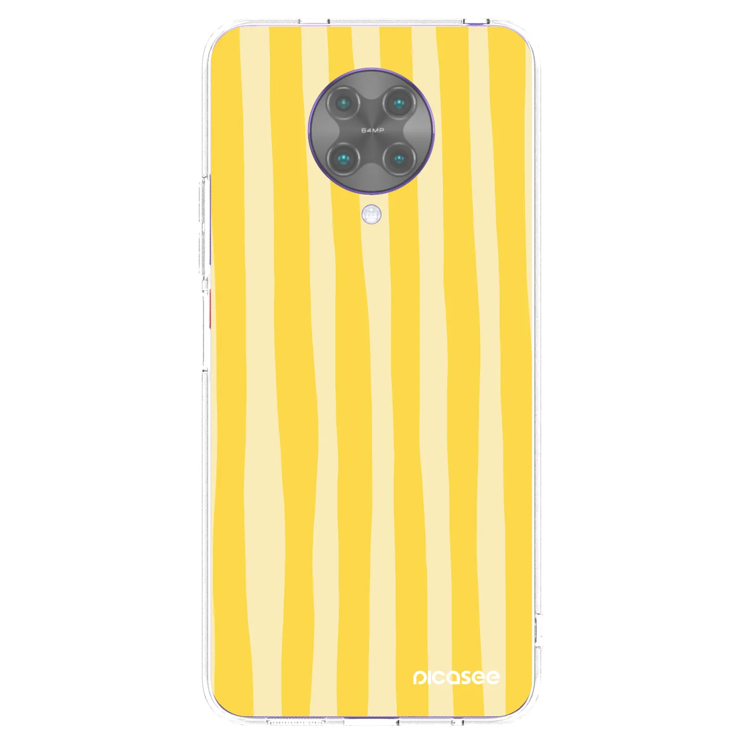 Picasee átlátszó szilikon tok az alábbi mobiltelefonokra Xiaomi Poco F2 Pro - Lines lemon
