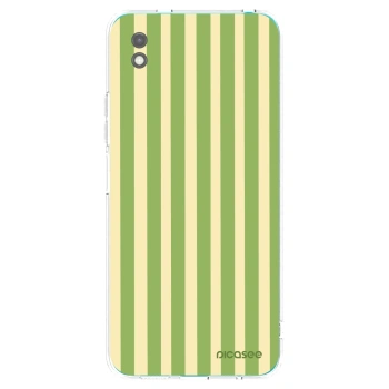 Picasee fekete szilikon tok az alábbi mobiltelefonokra Xiaomi Redmi 9A - Lines Matcha