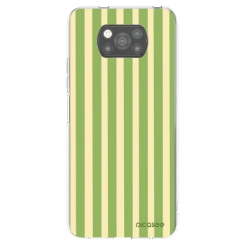 Picasee fekete szilikon tok az alábbi mobiltelefonokra Xiaomi Poco X3 - Lines Matcha