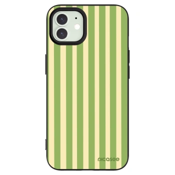 Picasee fekete szilikon tok az alábbi mobiltelefonokra Apple iPhone 12 Pro - Lines Matcha
