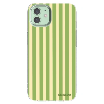 Picasee átlátszó szilikon tok az alábbi mobiltelefonokra Apple iPhone 12 Pro - Lines Matcha