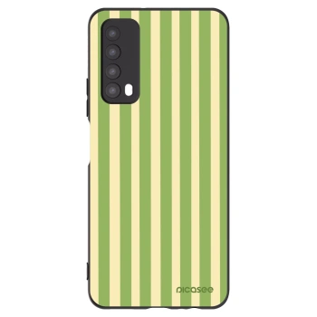 Picasee fekete szilikon tok az alábbi mobiltelefonokra Huawei P Smart 2021 - Lines Matcha