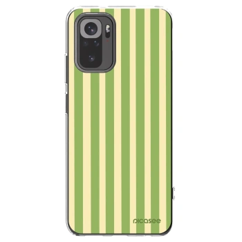 Picasee átlátszó szilikon tok az alábbi mobiltelefonokra Xiaomi Redmi Note 10 - Lines Matcha