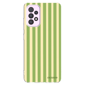 Picasee átlátszó szilikon tok az alábbi mobiltelefonokra Samsung Galaxy A32 5G A326B - Lines Matcha