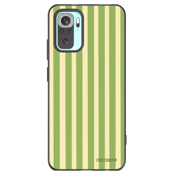 Picasee fekete szilikon tok az alábbi mobiltelefonokra Xiaomi Redmi Note 10 Pro - Lines Matcha