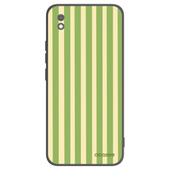 Picasee fekete szilikon tok az alábbi mobiltelefonokra Xiaomi Redmi 9AT - Lines Matcha