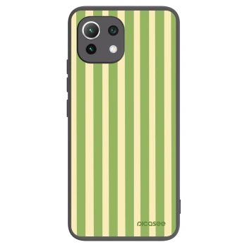 Picasee fekete szilikon tok az alábbi mobiltelefonokra Xiaomi Mi 11 Lite - Lines Matcha
