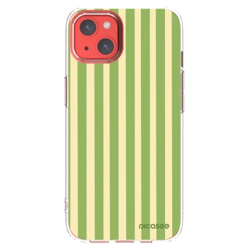 Picasee átlátszó szilikon tok az alábbi mobiltelefonokra Apple iPhone 13 - Lines Matcha
