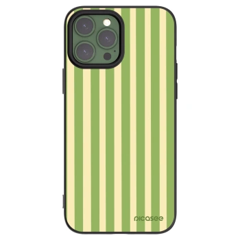 Picasee fekete szilikon tok az alábbi mobiltelefonokra Apple iPhone 13 Pro Max - Lines Matcha
