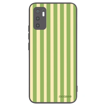 Picasee fekete szilikon tok az alábbi mobiltelefonokra Xiaomi Redmi Note 10 5G - Lines Matcha