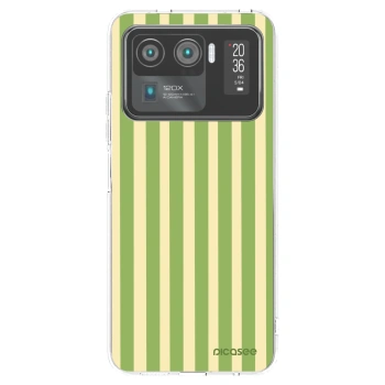 Picasee átlátszó szilikon tok az alábbi mobiltelefonokra Xiaomi Mi 11 Ultra - Lines Matcha