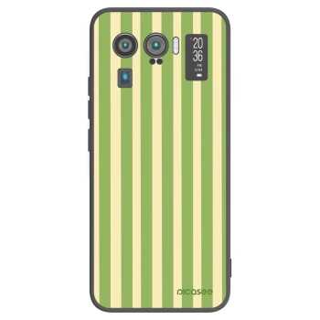 Picasee fekete szilikon tok az alábbi mobiltelefonokra Xiaomi Mi 11 Ultra - Lines Matcha