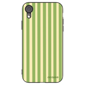 Picasee fekete szilikon tok az alábbi mobiltelefonokra Apple iPhone XR - Lines Matcha