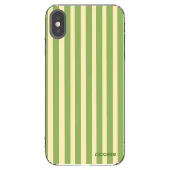 Picasee átlátszó szilikon tok az alábbi mobiltelefonokra Apple iPhone XS Max - Lines Matcha