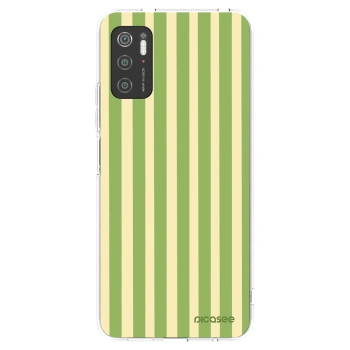 Picasee átlátszó szilikon tok az alábbi mobiltelefonokra Xiaomi Poco M3 Pro 5G - Lines Matcha