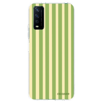 Picasee átlátszó szilikon tok az alábbi mobiltelefonokra Vivo Y11s - Lines Matcha