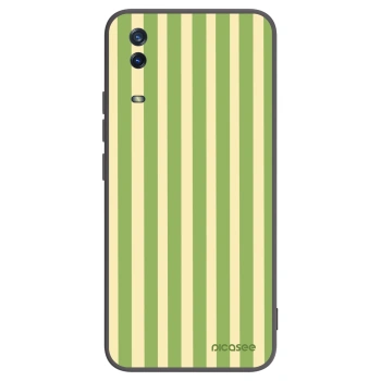 Picasee fekete szilikon tok az alábbi mobiltelefonokra Vivo Y11s - Lines Matcha