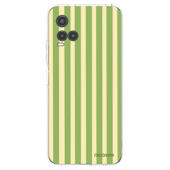 Picasee átlátszó szilikon tok az alábbi mobiltelefonokra Vivo Y33s - Lines Matcha