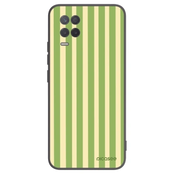 Picasee fekete szilikon tok az alábbi mobiltelefonokra Realme 8 5G - Lines Matcha