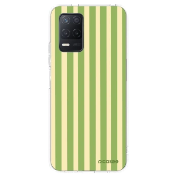 Picasee átlátszó szilikon tok az alábbi mobiltelefonokra Realme 8 5G - Lines Matcha