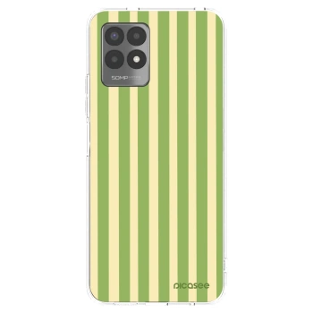 Picasee átlátszó szilikon tok az alábbi mobiltelefonokra Realme 8i - Lines Matcha