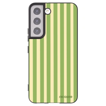 Picasee fekete szilikon tok az alábbi mobiltelefonokra Samsung Galaxy S22 5G - Lines Matcha
