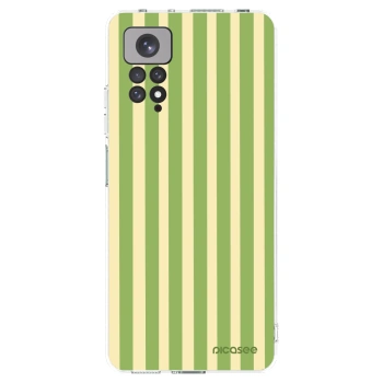 Picasee átlátszó szilikon tok az alábbi mobiltelefonokra Xiaomi Redmi Note 11S 4G - Lines Matcha