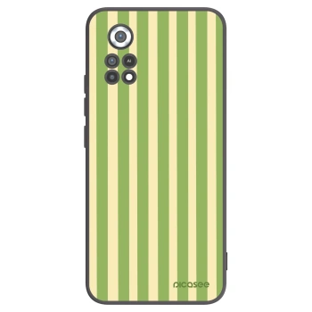 Picasee fekete szilikon tok az alábbi mobiltelefonokra Xiaomi Poco X4 Pro 5G - Lines Matcha