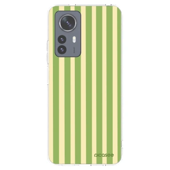 Picasee átlátszó szilikon tok az alábbi mobiltelefonokra Xiaomi 12 Pro - Lines Matcha