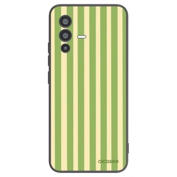 Picasee fekete szilikon tok az alábbi mobiltelefonokra Vivo V23 5G - Lines Matcha