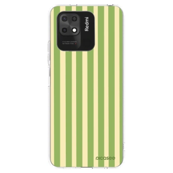 Picasee átlátszó szilikon tok az alábbi mobiltelefonokra Xiaomi Redmi 10C - Lines Matcha