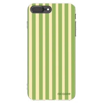 Picasee átlátszó szilikon tok az alábbi mobiltelefonokra Apple iPhone 8 Plus - Lines Matcha