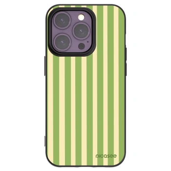 Picasee fekete szilikon tok az alábbi mobiltelefonokra Apple iPhone 14 Pro - Lines Matcha