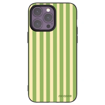 Picasee fekete szilikon tok az alábbi mobiltelefonokra Apple iPhone 14 Pro Max - Lines Matcha