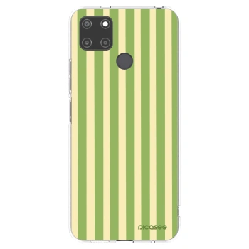 Picasee átlátszó szilikon tok az alábbi mobiltelefonokra Realme C21Y - Lines Matcha