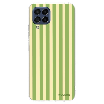 Picasee átlátszó szilikon tok az alábbi mobiltelefonokra Samsung Galaxy M53 5G - Lines Matcha