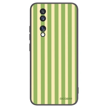 Picasee fekete szilikon tok az alábbi mobiltelefonokra Honor 70 - Lines Matcha