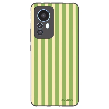 Picasee fekete szilikon tok az alábbi mobiltelefonokra Xiaomi 12T Pro - Lines Matcha
