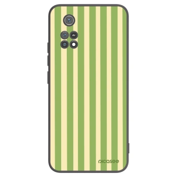 Picasee fekete szilikon tok az alábbi mobiltelefonokra Xiaomi Poco M4 Pro - Lines Matcha