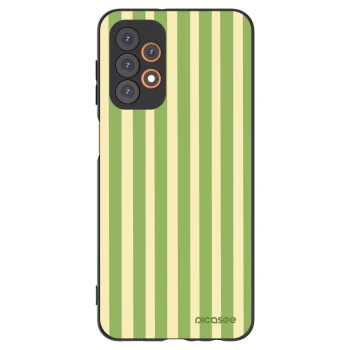 Picasee fekete szilikon tok az alábbi mobiltelefonokra Samsung Galaxy A23 A235F 4G - Lines Matcha